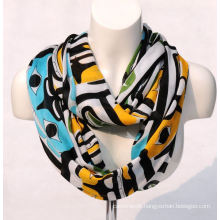 Women′s Bamboo Printing Spring Autumn Summer Woven Beach Cover Shawl Scarf Loop Snood (SW124)
